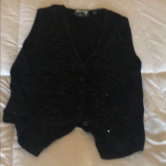 Beautiful wool blend vest with sequins - Picture 4 of 5